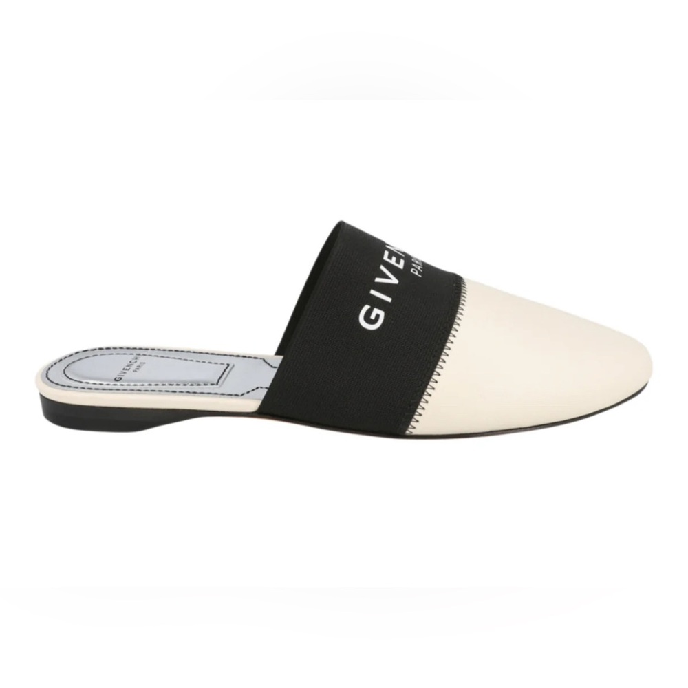 Givenchy Black and Cream Bedford Mules